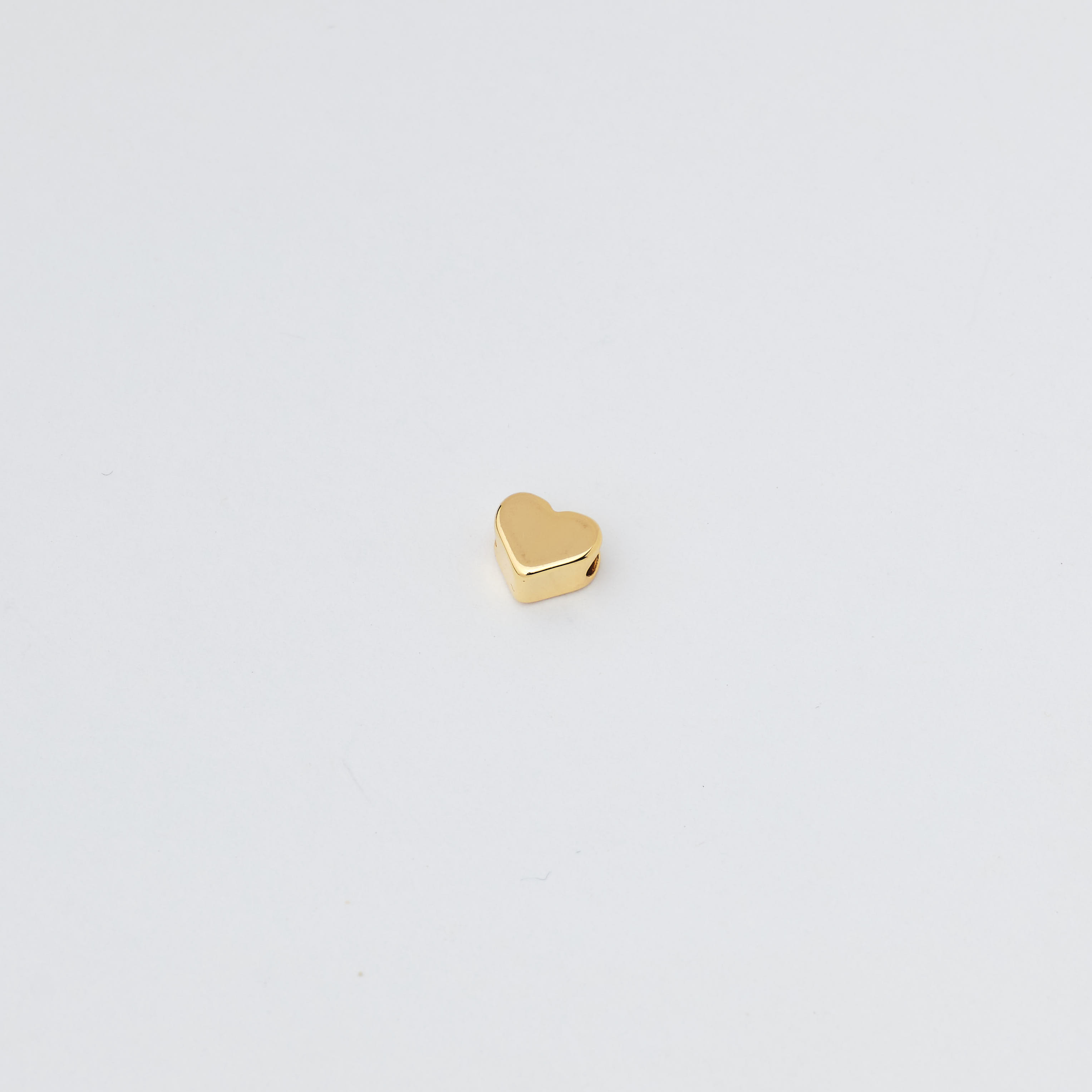 13675 Gold Plated Classic Heart Spacer 